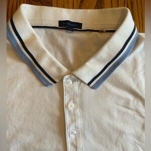 Patrick Assaraf XXL White Polo Shirt